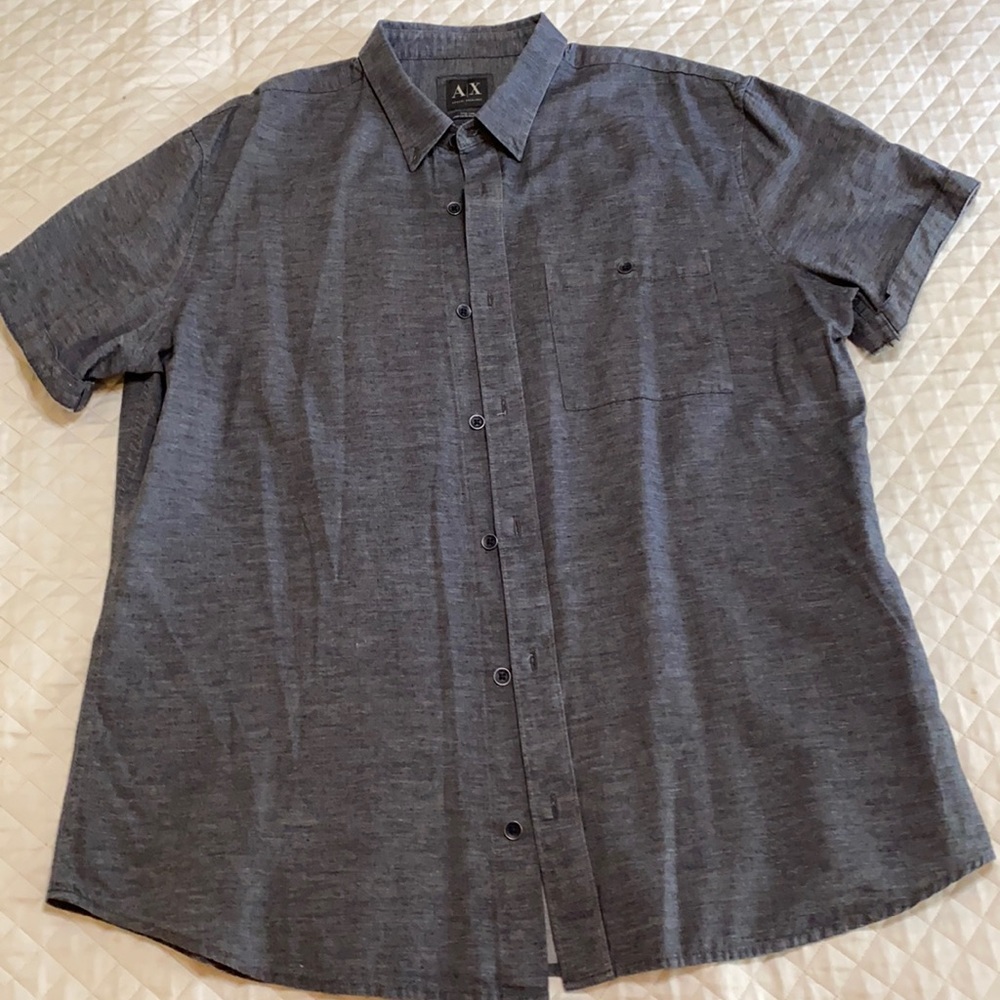 Armani Exchange casual button down shirt sleeve